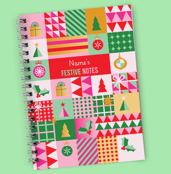 Stand Up To Cancer Personalised Festive Notebook