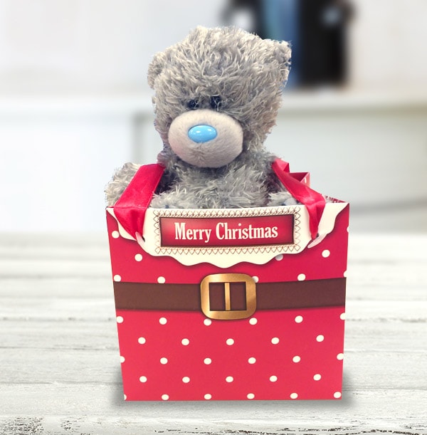 Tatty Teddy Bear Christmas Gift Bag