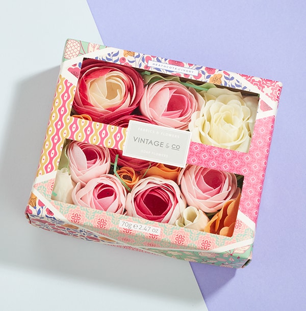 Vintage & Co - Fabric & Flowers Soap Flowers 70g