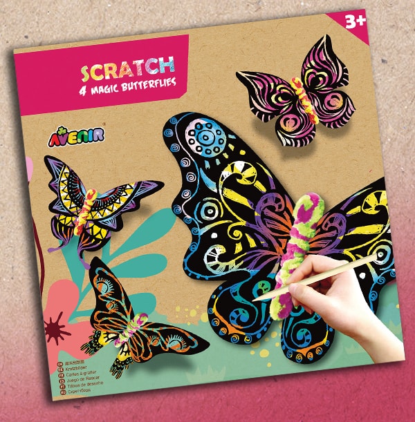 Scratch Art - Butterfly