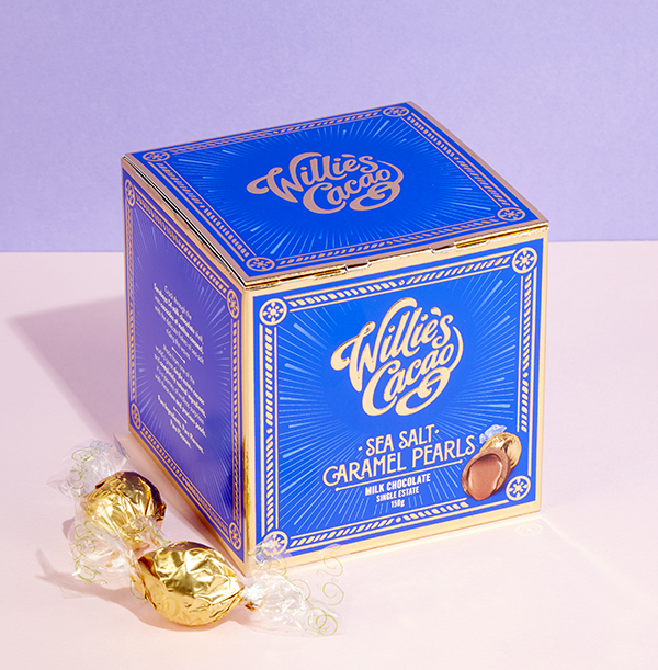 Willie's Cacao Sea Salt Caramel Pearls Milk