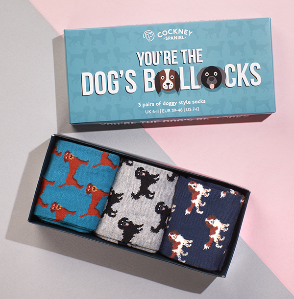 Men's Dogs Bollocks Sock Pack Size 6-11