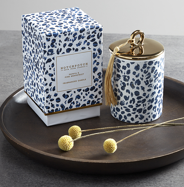 Leopard 270g Candle - Papaya & Pink Grapefruit