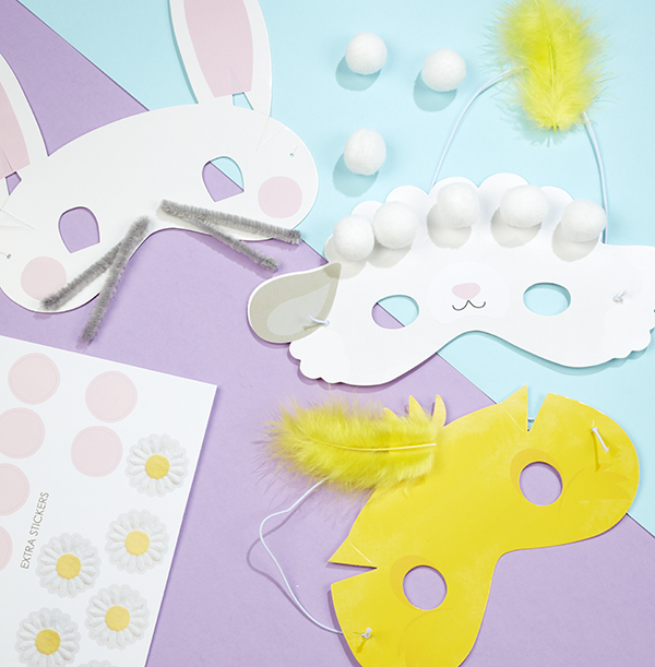 Hop Over The Rainbow Easter Mask Making Kit - WAS £6.99 NOW £4.99