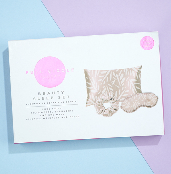 Satin Pillowcase, Eye Mask and Scrunchie Set