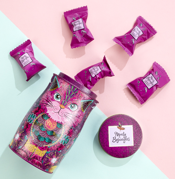 ZDISC Monty Bojangles Persian Pink Cat Choccy Scoffy Tin 135g  - WAS £14.99 NOW £6.99