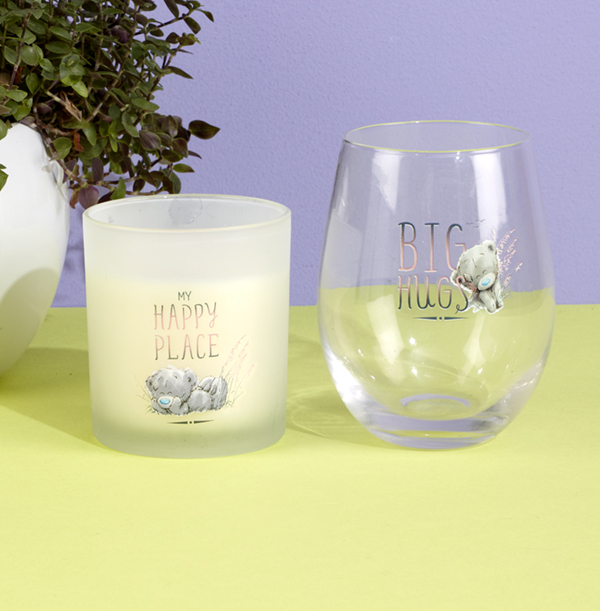 Me to You Candle and Stemless Wine Glass