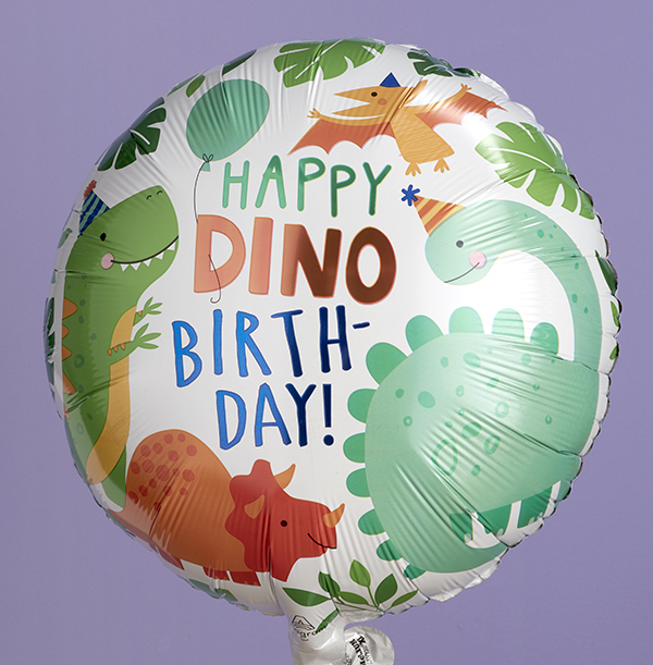 Happy Birthday Dino Balloon