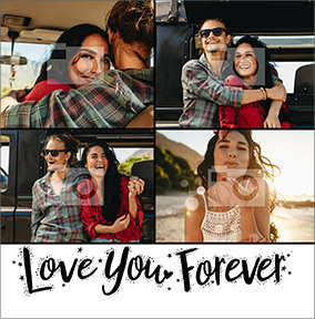 Love You Forever multi photo Card
