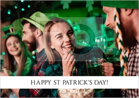 Happy St Patrick's Day Landscape Photo Card