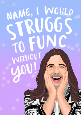 Struggs to Func Personalised Anniversary Card