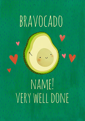 Bravocado Personalised Card