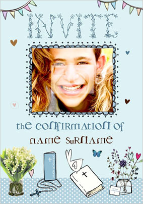 Cupcakes & Wellies - Confirmation Boy Invite