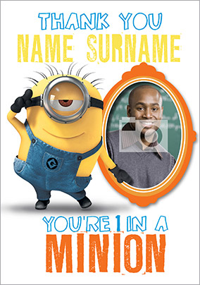 Despicable Me 2 - Photo Upload Minion Thank You