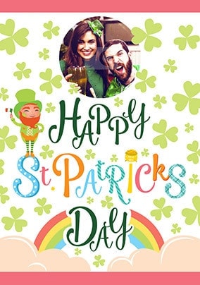 St. Patrick's Rainbow Photo Card