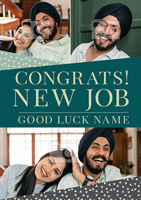 Good Luck New Job Photo Card