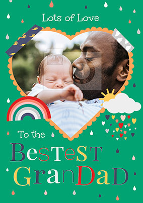 Bestest Grandad Photo Card