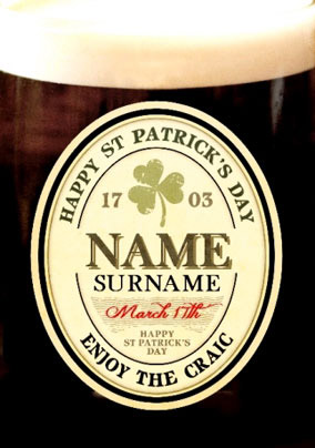 Love Labels - St Paddy's Stout