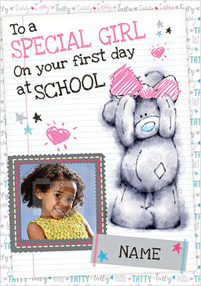 Me to You - First Day at School Photo Card