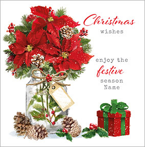 Enjoy The Festive Season Personalised Card