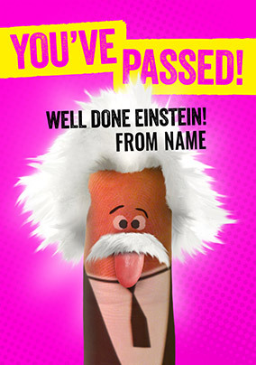 Well Done Einstein Personalised Card