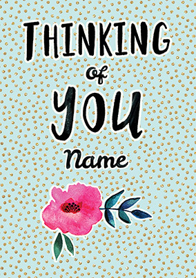 Thinking of You Personalised Card