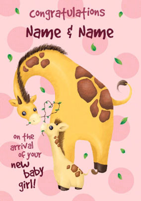 Baby Giraffe - Baby Girl Parents