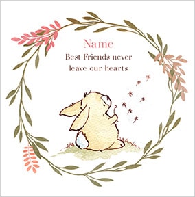 Best Friend's Never Leave Personalised Card