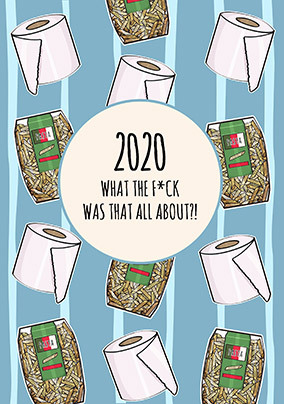 2020 What the F*ck Personalised New Year Card