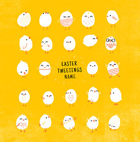 Easter Tweetings Personalised Card