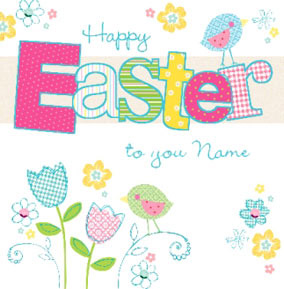 AV - Easter Words Bird