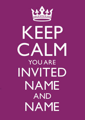 WHS - Keep Calm You Are Invited