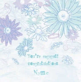 Drawn Flowers - Daisies Engagement