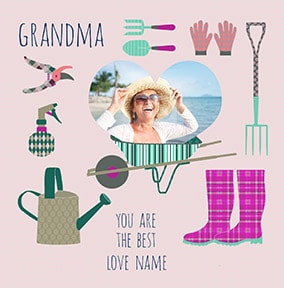 Grandma You Are The Best Photo Card