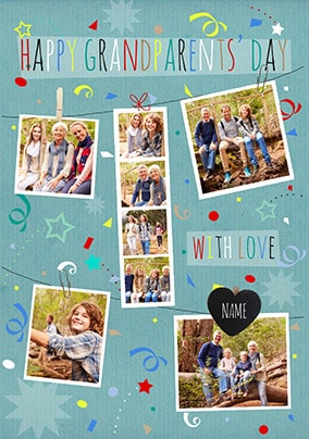 Happy Grandparents' Day Multi Photo Card