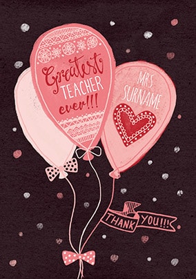 Greatest Teacher Ever Thank You Card - Advocate
