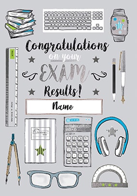 Congrats On Your Exam Results Personalised Card