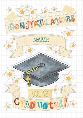 Congratulations - You've Graduated! Personalised Card