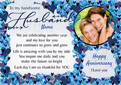 Amore - Anniversary Card Handsome Husband