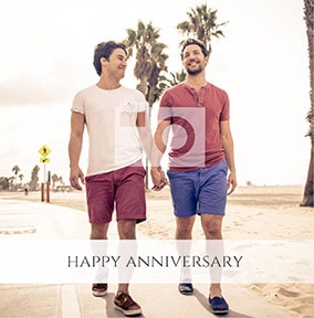 Happy Anniversary Banner Photo Card