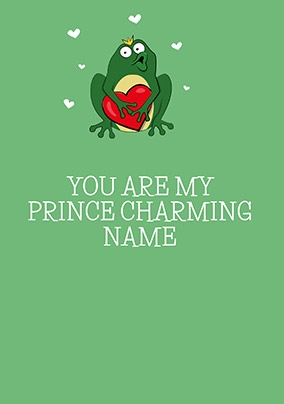Prince Charming Personalised Anniversary Card