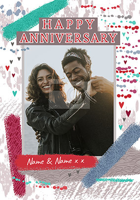 Happy Anniversary Photo personalised Card