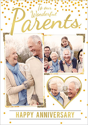 Luxe Love Affair - Anniversary Card To Our Wonderful Parents