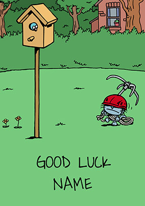Cattitude - Good Luck Card Bird House
