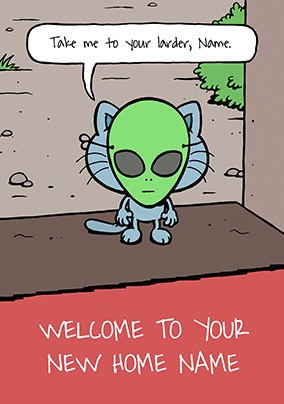 Cattitude - New Home Card Take me to your Larder