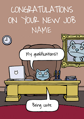 Cattitude - Congratulations on your New Job