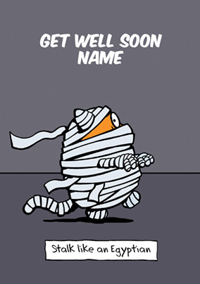 Learn to Speak Cat - Get Well Soon Card Like an Egyptian