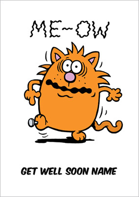 Learn to Speak Cat - Get Well Soon Card Me-Ow!