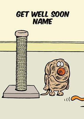 Learn to Speak Cat - Get Well Soon Card Scratching Post
