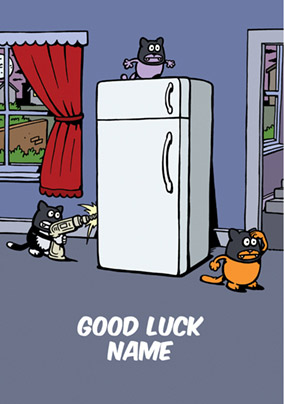Learn to Speak Cat - Good Luck Card Fridge Bandits